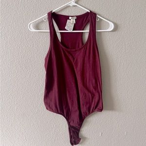 Wine/Burgundy Bodysuit